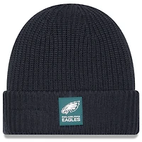 Men's New Era Charcoal Philadelphia Eagles 2025 Sideline Cold Weather Cuffed Knit Hat