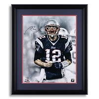 Tom Brady New England Patriots Autographed Framed 16" x 20" Screaming Photograph