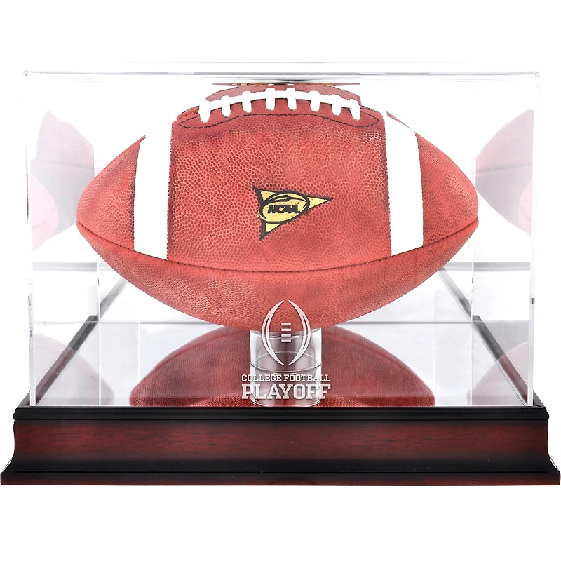 College Football Playoff Mahogany Football Display Case