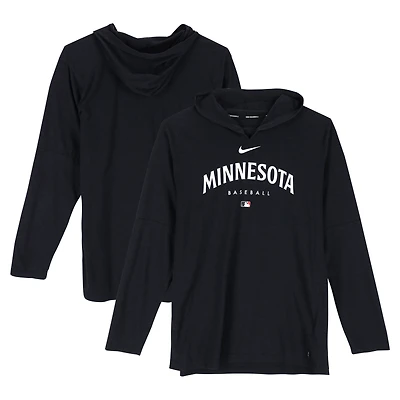 Brooks Lee Minnesota Twins Player-Worn Navy Hoodie from the 2024 MLB Season - Size XL