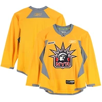 New York Rangers Practice-Used Yellow Liberty Jersey - Size 58