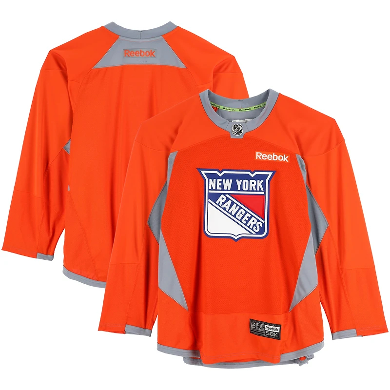 New York Rangers Practice-Used Orange Jersey