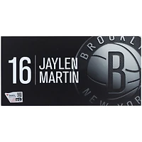 Jaylen Martin Brooklyn Nets Player-Issued #16 Black Nameplate from the 2024-25 NBA Season
