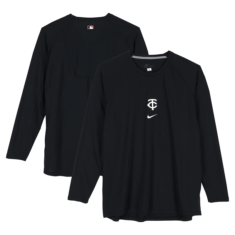 Brooks Lee Minnesota Twins Player-Worn Navy/ Long Sleeve Shirt from the 2024 MLB Season