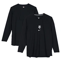 Brooks Lee Minnesota Twins Player-Worn Navy/ Long Sleeve Shirt from the 2024 MLB Season