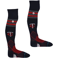 Brooks Lee Minnesota Twins Game-Used Navy Stance Socks from the 2024 MLB Season