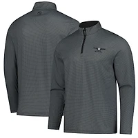 Men's Puma  Black Genesis Invitational Pure 2.0 Tile Quarter-Zip Pullover