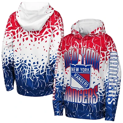 Youth Outerstuff Red New York Rangers Frozen Frenzy Hoodie