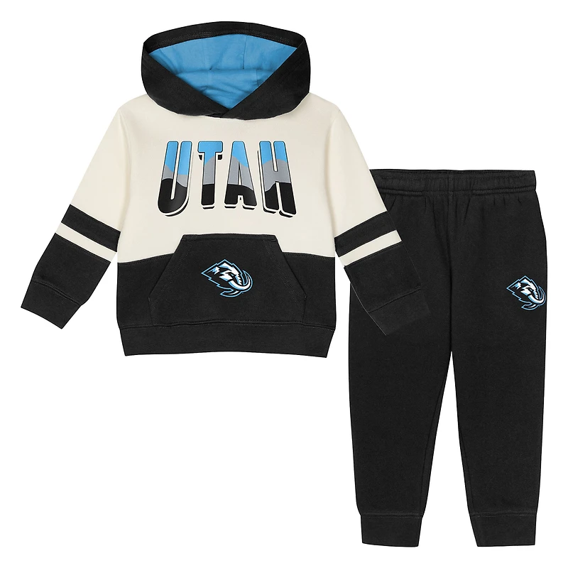 Toddler Outerstuff Black Utah Mammoth Chants and Cheers Fleece Hoodie and Pants Set