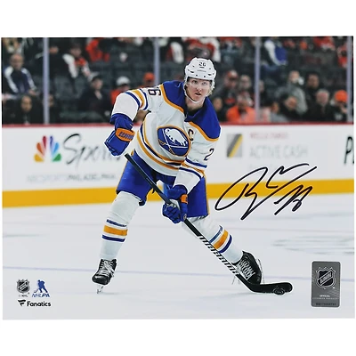 Rasmus Dahlin Buffalo Sabres Autographed 8" x 10" White Jersey Shooting Photograph