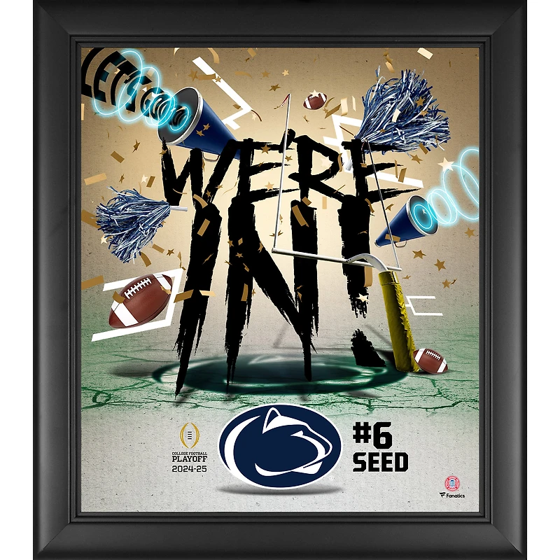 Penn State Nittany Lions 2024-25 College Football Playoff Framed 15" x 17" We're In Collage