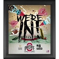 Ohio State Buckeyes 2024-25 College Football Playoff Framed 15" x 17" We're In Collage