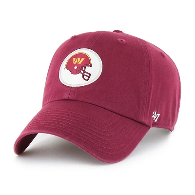 Men's '47  Burgundy Washington Commanders Hard Hat Clean Up Adjustable Hat