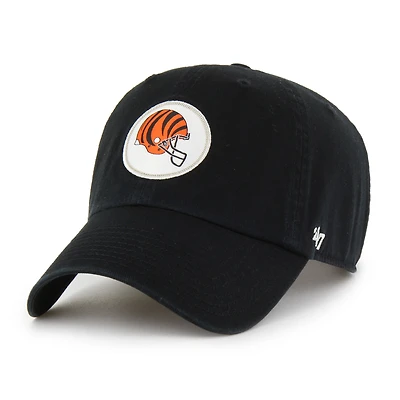 Men's '47  Black Cincinnati Bengals Hard Hat Clean Up Adjustable Hat