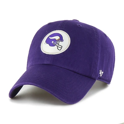 Men's '47  Purple Minnesota Vikings Hard Hat Clean Up Adjustable Hat