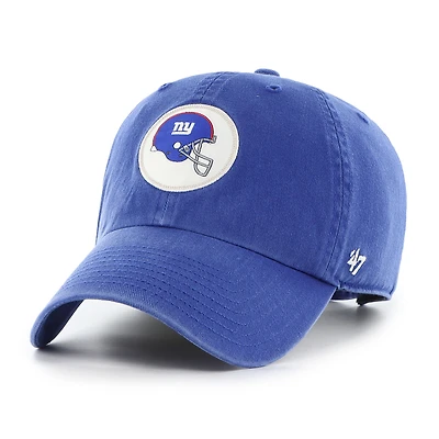 Men's '47  Royal New York Giants Hard Hat Clean Up Adjustable Hat