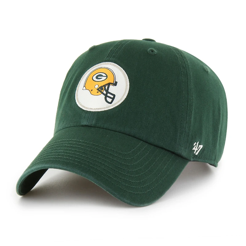 Men's '47  Green Green Bay Packers Hard Hat Clean Up Adjustable Hat