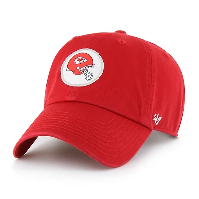 Men's '47  Red Kansas City Chiefs Hard Hat Clean Up Adjustable Hat