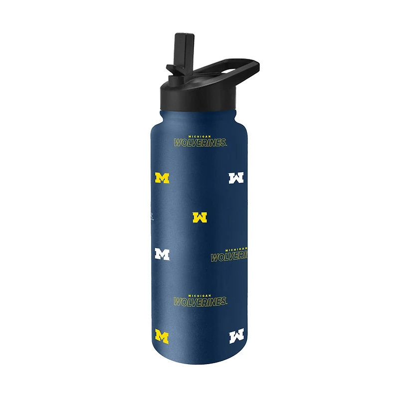 Michigan Wolverines 34oz. Steep and Repeat Quencher Bottle