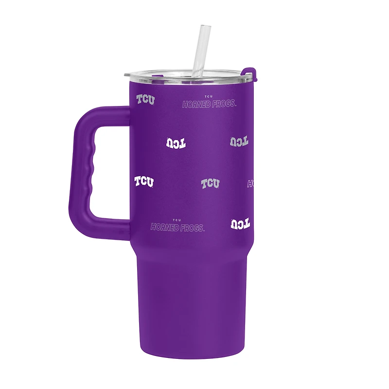 TCU Horned Frogs 24oz. Step and Repeat Powder Coat Tumbler