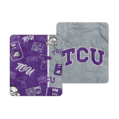 TCU Horned Frogs 50” x 60” Dream Weave Throw Blanket