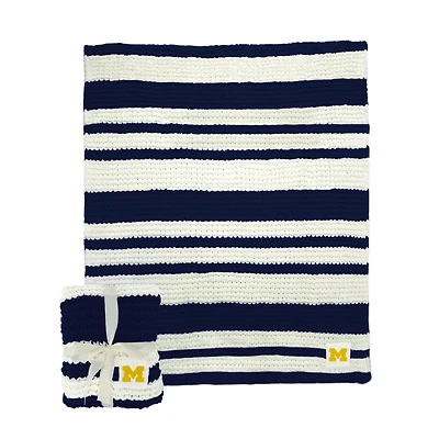 Michigan Wolverines 50" x 60" Cable-Knit Throw Blanket