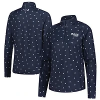 Women's Puma  Navy Rocket Classic Volition You-V Star Quarter-Zip Pullover