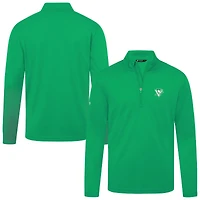 Men's Levelwear Green Pittsburgh Penguins Heron 3D Patch St. Patrick's Day Quarter-Zip Pullover Top