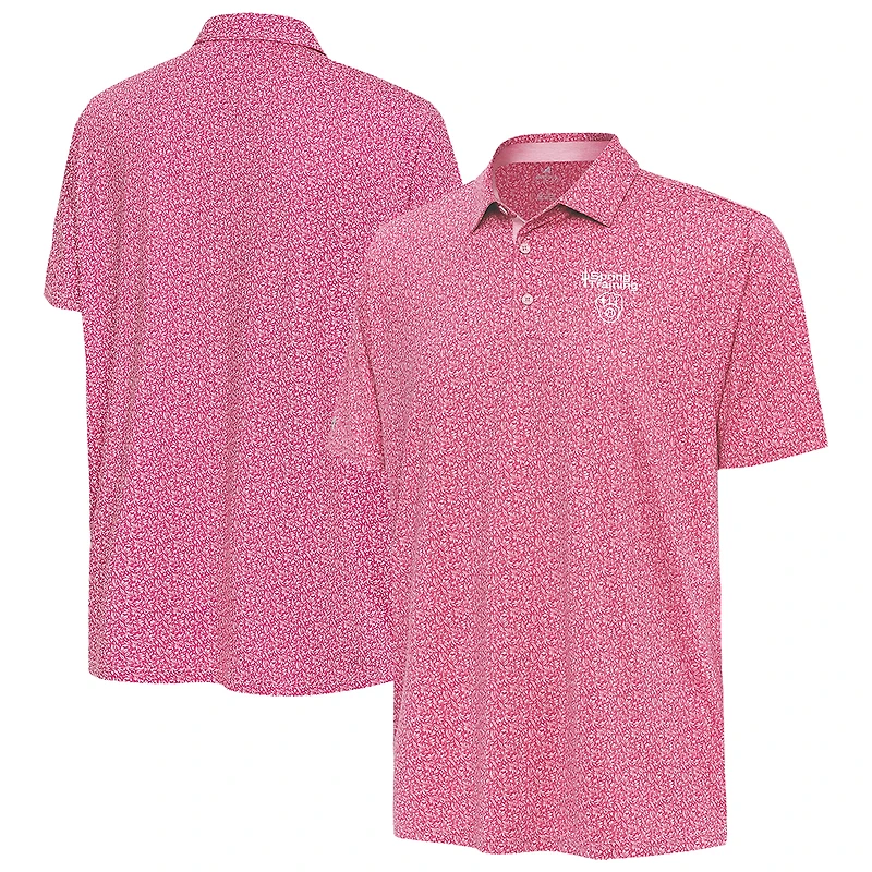 Men's Antigua Pink Milwaukee Brewers Cactus Spring Training Blooming Polo