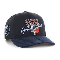 Men's '47  Navy Memphis Grizzlies Nothing But Net Hitch Adjustable Hat