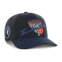 Men's '47  Navy Minnesota Timberwolves Nothing But Net Hitch Adjustable Hat
