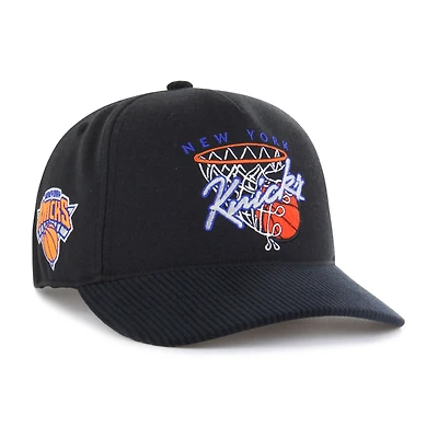 Men's '47  Black New York Knicks Nothing But Net Hitch Adjustable Hat