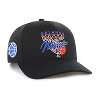 Men's '47  Black Orlando Magic Nothing But Net Hitch Adjustable Hat