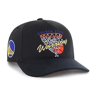 Men's '47  Black Golden State Warriors Nothing But Net Hitch Adjustable Hat