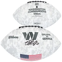 Terry McLaurin Washington Commanders Autographed Wilson 2024 Salute To Service Football