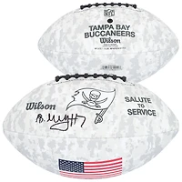 Bucky Irving Tampa Bay Buccaneers Autographed Wilson 2024 Salute To Service Football