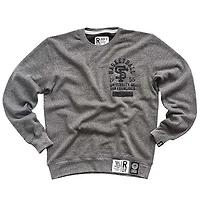 Men's Roots of Fight  Gray San Francisco Dons 1955 NCAA Men's Basketball National Champions Tri-Blend Crewneck Sweatshirt