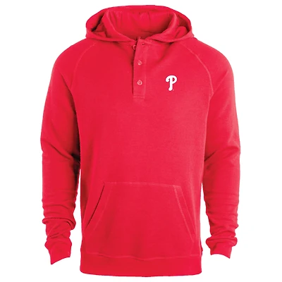 Men's Dunbrooke Red Philadelphia Phillies Montana Lightweight Raglan Pullover Hoodie