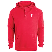 Men's Dunbrooke  Red Philadelphia Phillies Montana Lightweight Raglan Pullover Hoodie