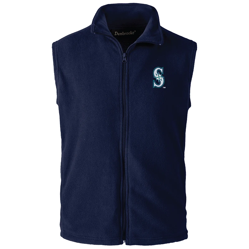 Men's Dunbrooke  Navy Seattle Mariners Full-Zip Vest