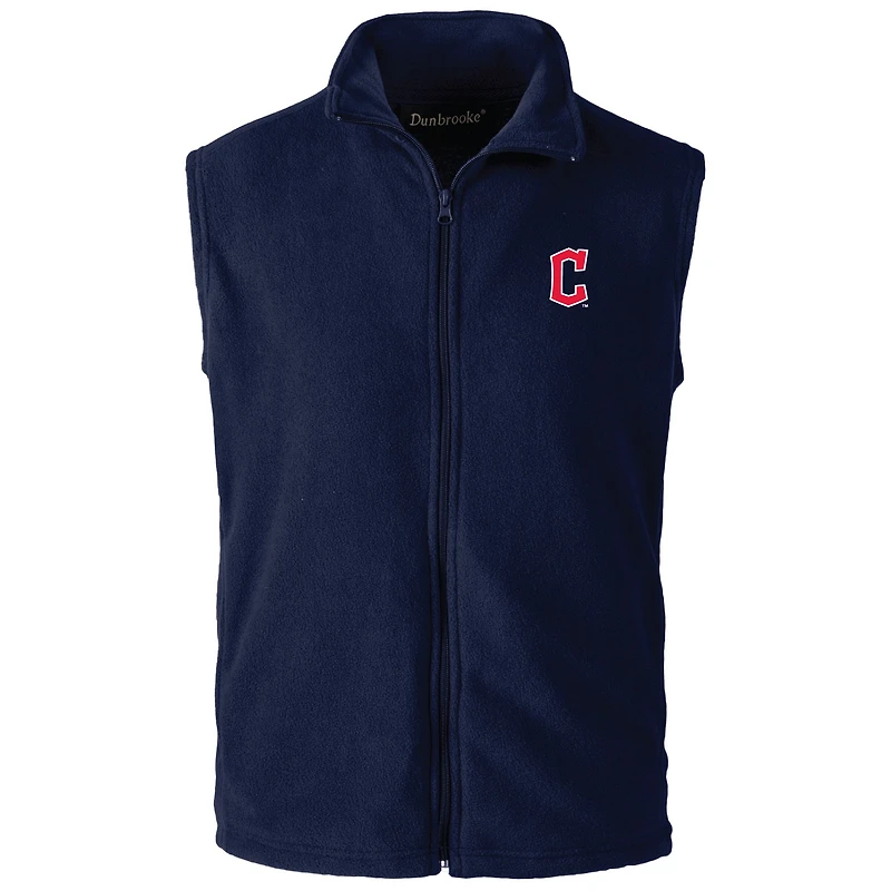 Men's Dunbrooke Navy Cleveland Guardians Full-Zip Vest