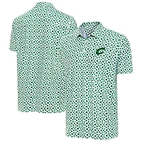 Men's Antigua  White Cleveland Cavaliers St. Patrick's Day Cloverfield Polo
