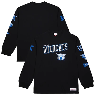 Men's Mitchell & Ness Black Kentucky Wildcats Training Camp Long Sleeve T-Shirt