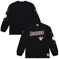 Men's Mitchell & Ness Black Texas Longhorns Training Camp Long Sleeve T-Shirt