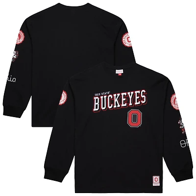Men's Mitchell & Ness  Black Ohio State Buckeyes Training Camp Long Sleeve T-Shirt