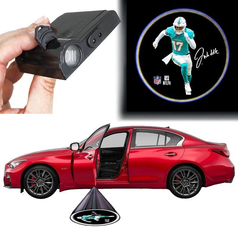 Miami Dolphins Jaylen Waddle LED Car Door Light