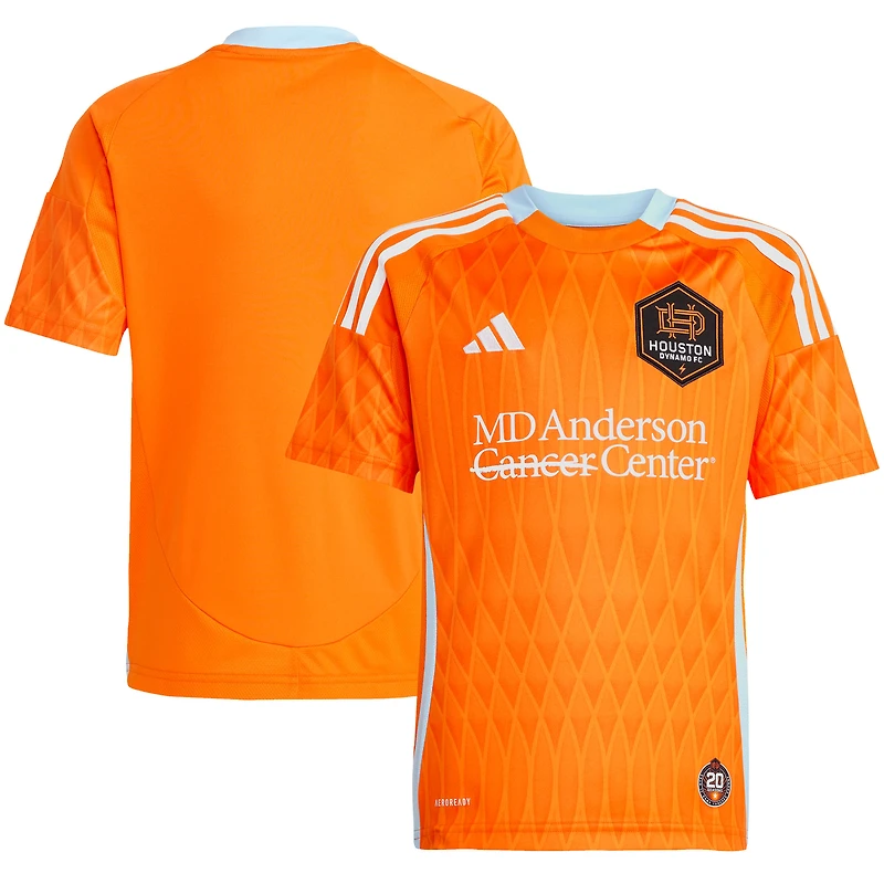 Youth adidas Orange Houston Dynamo FC 2025 Season 20 Replica Jersey
