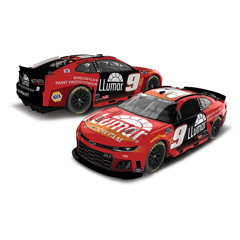 Action Racing Chase Elliott 2025 #9 Llumar 1:24 Elite Die-Cast Chevrolet Camaro