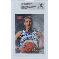 Dirk Nowitzki Dallas Mavericks Autographed 1998-99 Fleer Brilliants #109 Beckett Fanatics Witnessed Authenticated Rookie Card