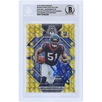 Will Anderson Jr. Houston Texans Autographed 2023 Panini Mosaic Reactive #376 Beckett Fanatics Witnessed Authenticated Rookie Card